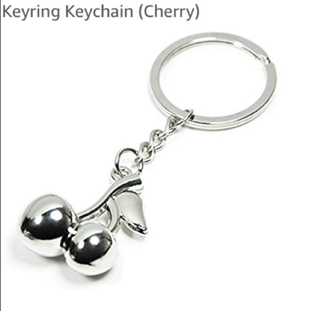 Cherry Keyring 🍒(with surprise mini gift 😊🎁🎉)